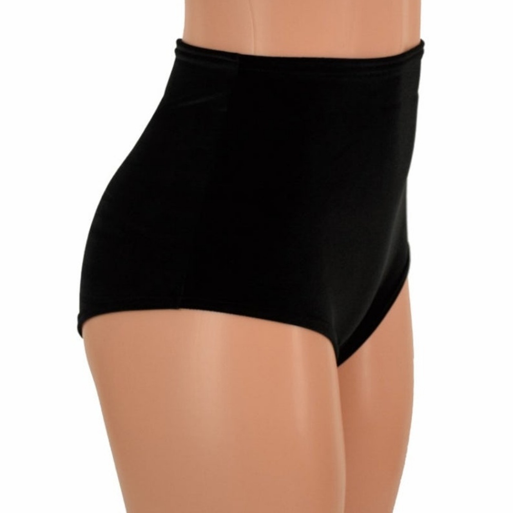 High Waist Black Boy Shorts